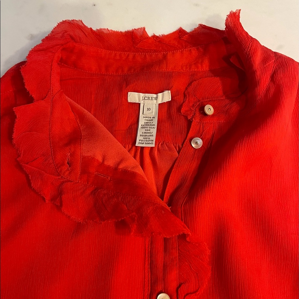 J. Crew  silk top